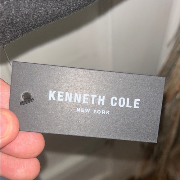 Kenneth Cole New York Black Peacoat Wool Blend - Picture 6 of 11